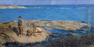 Boys on a Skerry by Venny Soldan-Brofeldt