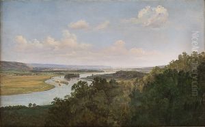 Utsyn over Elben by Thomas Fearnley