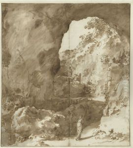 Interior of a Ruin with Figures
