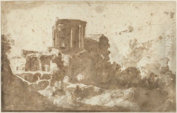 The temple of Sibylle in Tivoli - view 1