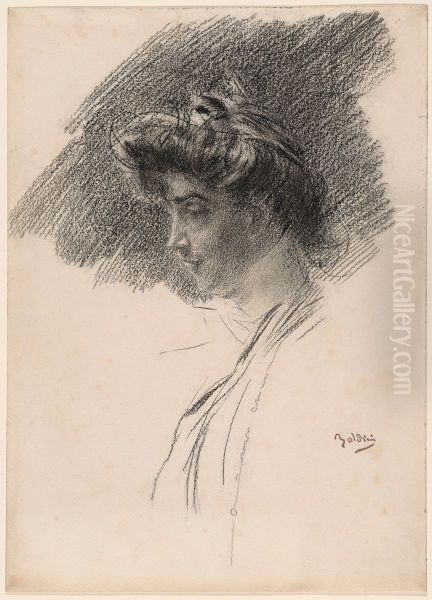 Bust of a Young Woman in Profile - view 1