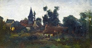 Landscape with church