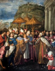 The Pope arrives on Venetian ships in Ancona