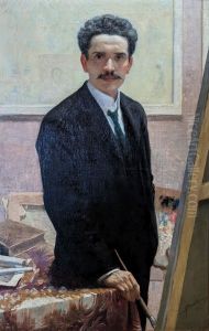 Autoritratto di Augusto Bastianini Autoritratto di Augusto Bastianini