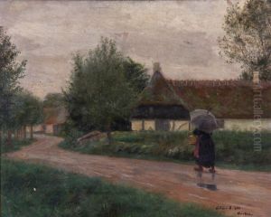 Vej gennem Munkebo. by Cilius Andersen