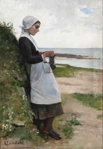 Bretagnelainen tytto (Sukkien kutoja) by Amelie Lundahl