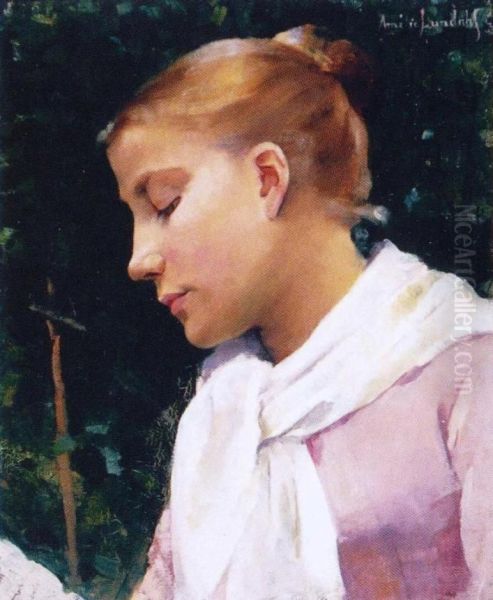 Reading girl - view 1