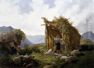 Artists in countryside by Carlo Ademollo