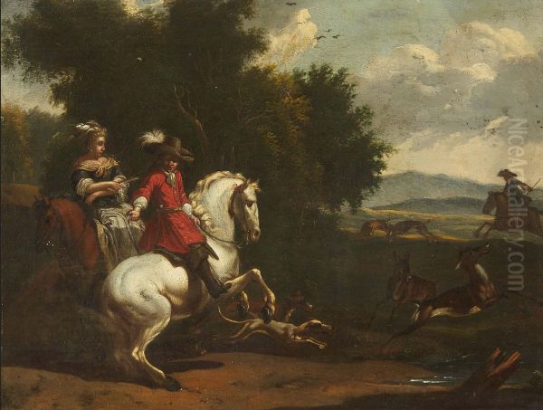 Landscape with a Hunting Party - view 1