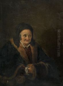 Old woman in an armchair