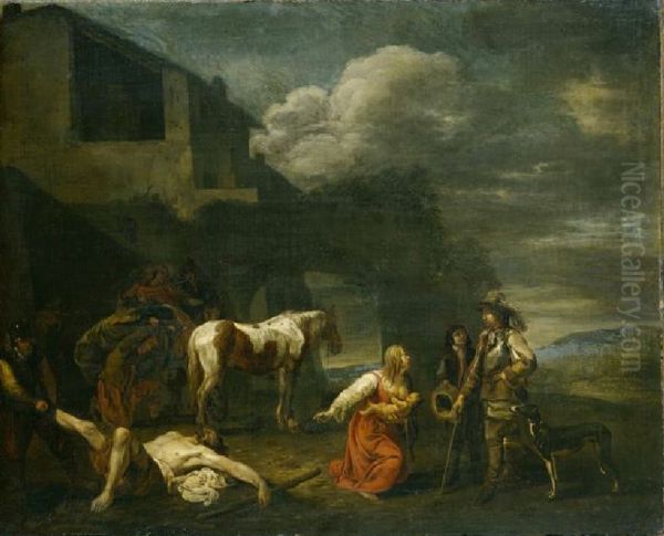 Pillaging after the battle - view 1