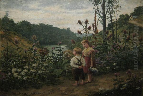 'deux Enfants A Modave'. - view 1