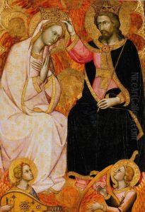 Coronation of the Virgin. by Andrea Di Bartolo
