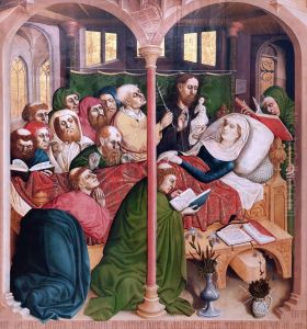 The death of Mary by Hans Multscher