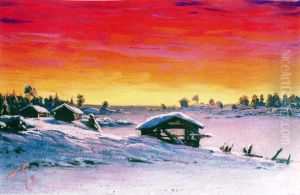 Talvinen auringonlasku