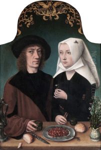 Portrait of the artist and his wife by Master Of Frankfurt