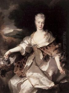 Portrait de la Comtesse de Noirmont en Diane by Nicolas de Largilliere