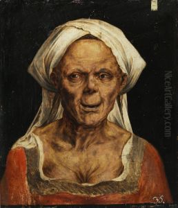 Portrait of an old woman by Quinten Metsys