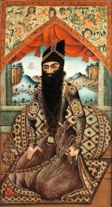 Fath-Ali Shah Seated against a Jeweled Bolster by unknown