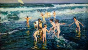 Pillos de playa, Valencia by Joaquin Sorolla
