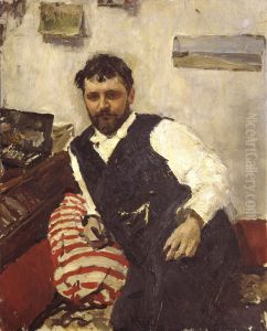 <<Portret hudoznikaKonstantina Alekseevica Korovina>> by Valentin Serov