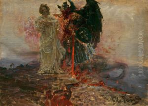 Get Thee Behind Me, Satan by Repin Iliya