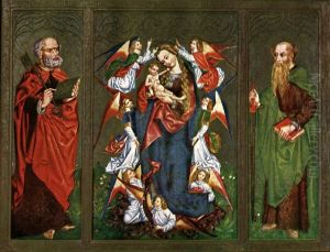 Our Lady of the Angels with St. Peter and St. Paul. by unknown