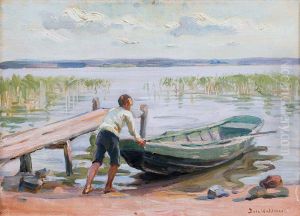 Poika ja Vene Rannalla by Dora Wahlroos