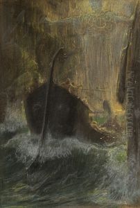 Zwischen Skylla und Charybdis by Adolf Hiremy-Hirschl
