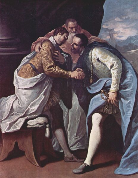 Paul III reconciles Francis I and Charles V - view 1