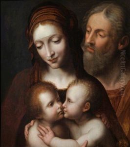The Holy Family with the Infant Saint John by Bernardino Luini