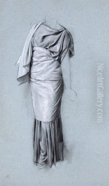 A Standing Draped Figure - view 1