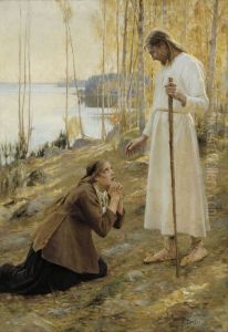 Christ and Mary Magdalene, a Finnish Legend by Albert Edelfelt