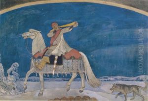 Kullervo Sets off for Battle by Akseli Valdemar Gallen-Kallela