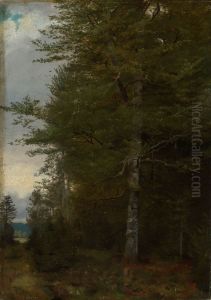 Beech at the forest edge by Hans Thoma