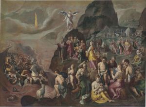 The crossing of the Red Sea by Chrispijn van den Broeck