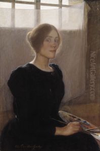 Self-portrait by Elin Danielson-Gambogi