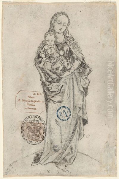Virgin and Child with the Apple (verso) - view 1