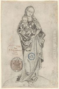 Virgin and Child with the Apple (verso) by Martin Schongauer