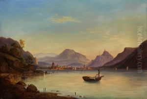 Lake Como by Johann Anton Castell