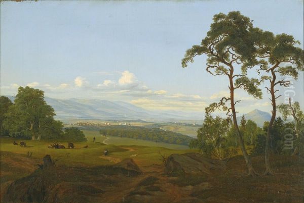 Bohmische Landschaft bei Teplitz - view 1