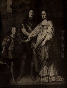 Portrait of a family by Theodoor van Thulden