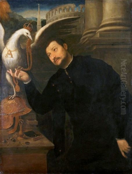 Portrait of Royal jeweller Giovanni Jacopo Caraglio. - view 1