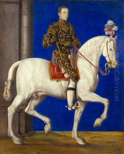 Equestrian portrait of Dauphin Henry II - view 1