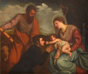 The Virgin and Child with Saint Luke and Donor by Titian
