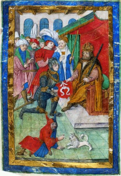 Ennoblement of the progenitor of the Odrowaz family by the Emperor - view 1