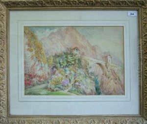 Garden Beside A Mountain Path. by William John Caparne
