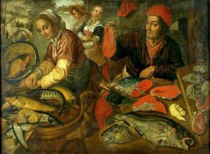 Fish market. by Joachim Beuckelaer