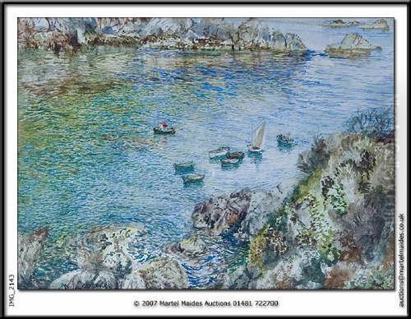 Saint's Bay, Guernsey Watercolour,signed 10 X 12in - view 1
