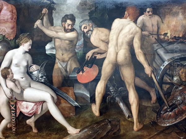 Venus and Cupid in the Forge of Vulcan - view 1